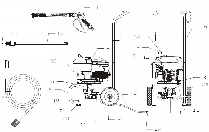 pw0882100 power washer parts